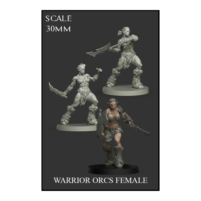Warrior Orcs Female 3 Miniatures