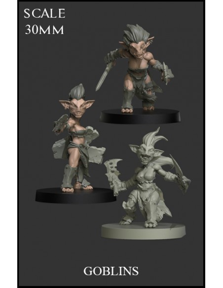 Goblins Female - 3 miniaturas