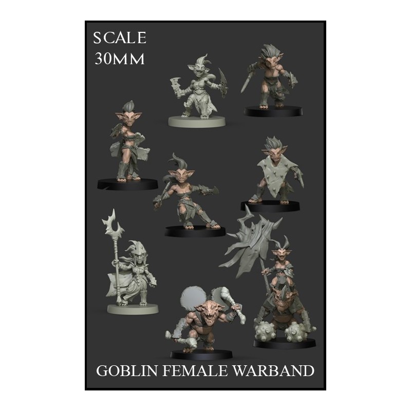 Goblin Female Warband - 8 miniatures