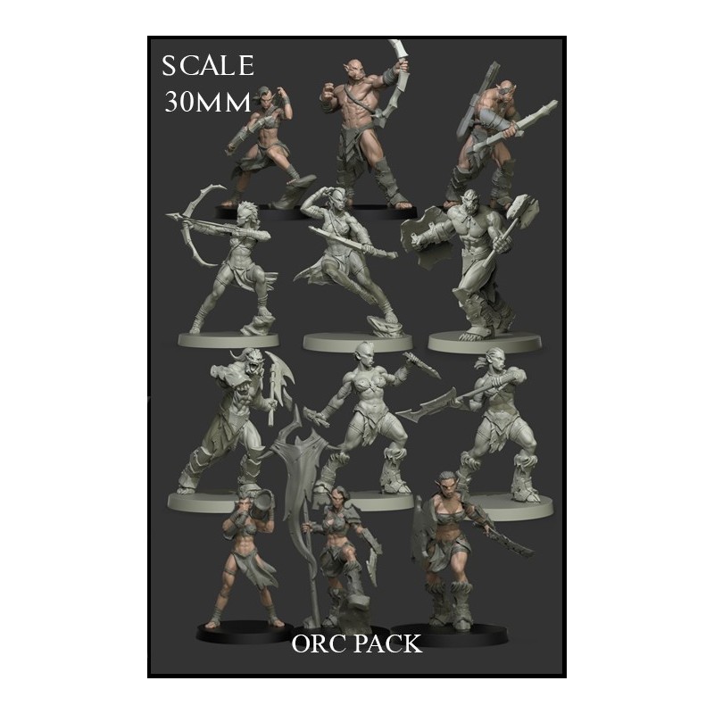 Orc Pack 12 Miniatures