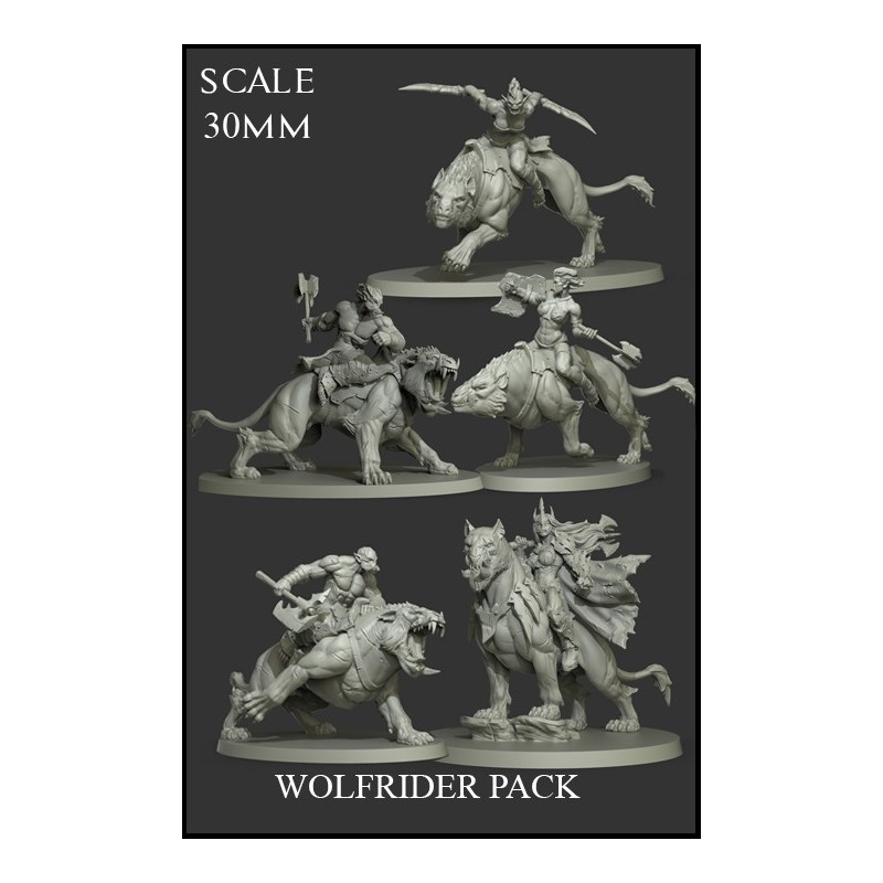 Wolfrider Pack - 5 miniatures
