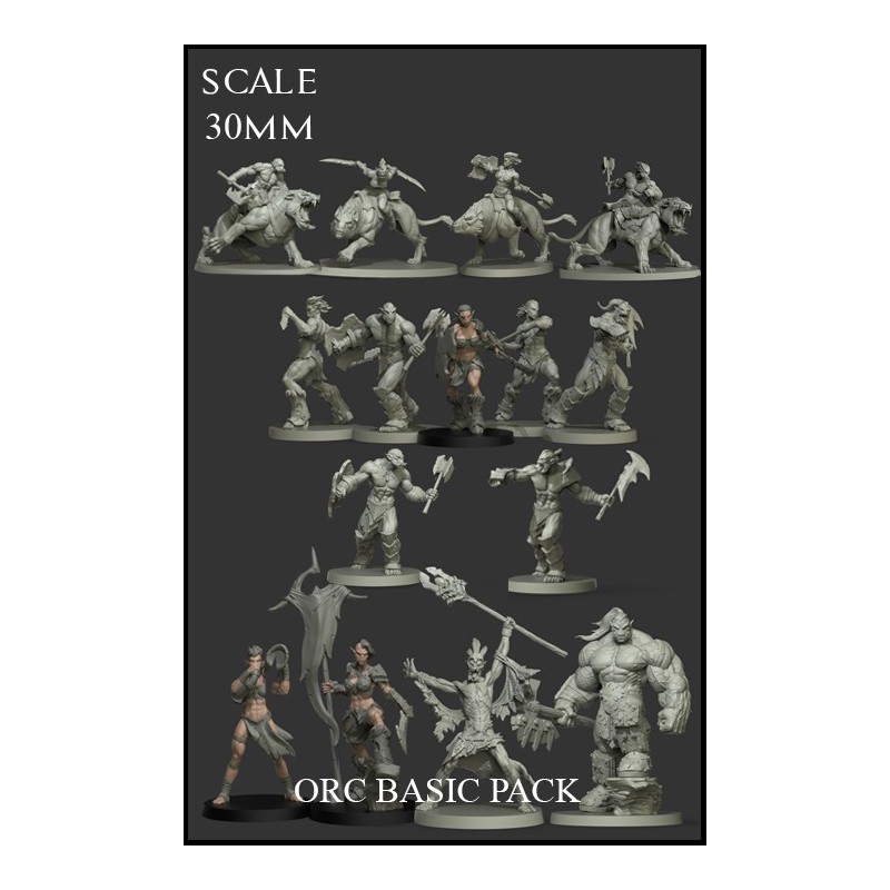 Orc Basic Pack - 15 miniatures