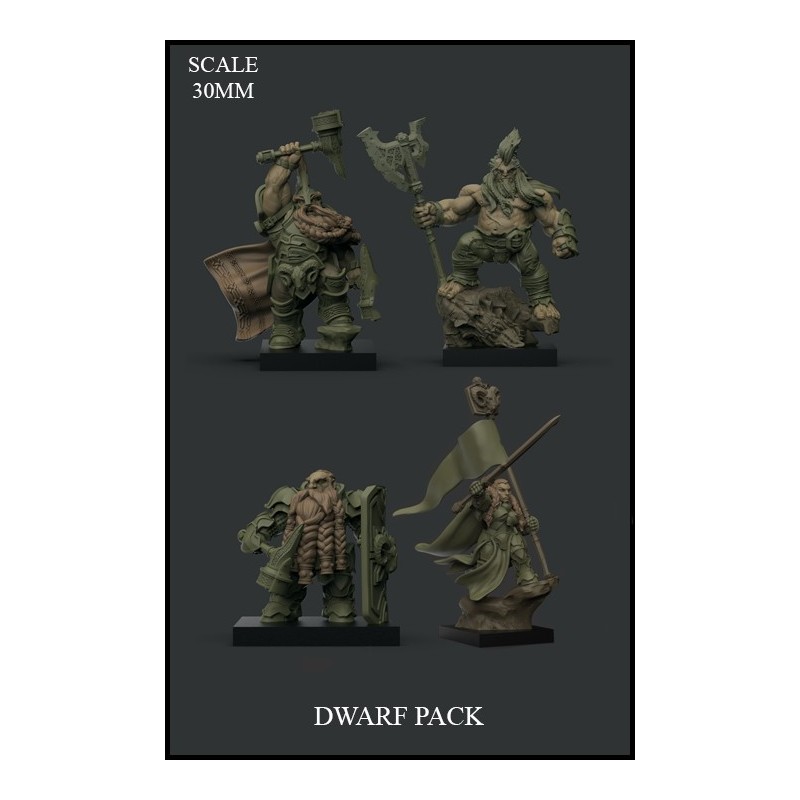 Dwarf Pack 02 - 4 miniatures
