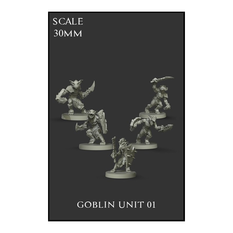 Goblin Unit 01 - 5 miniatures