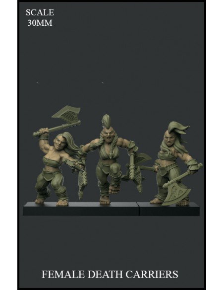 Female Death Carriers 3 miniatures