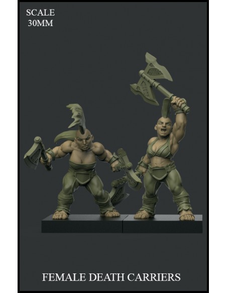 Female Death Carriers 2 miniatures