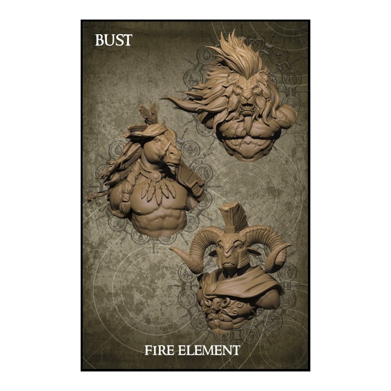 Fire Element - 3 Busts