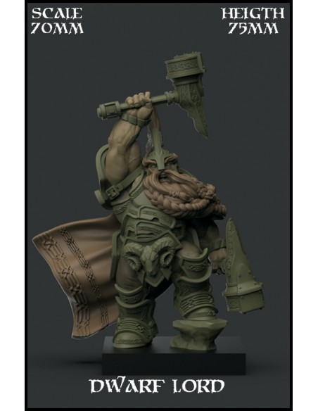 "Dwarf Lord" Character 70mm Scale