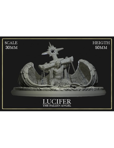 Lucifer The Fallen Angel Scale 30mm -  1 miniature