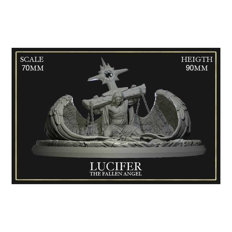 Lucifer The Fallen Angel Scale 70mm - 1 miniatura