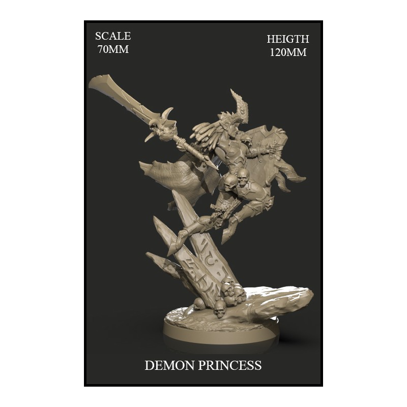 Demon Princess 70mm - 1 miniature