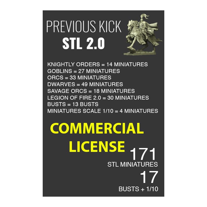COMMERCIAL LICENSE PREVIOUS KICK STL 2.0
