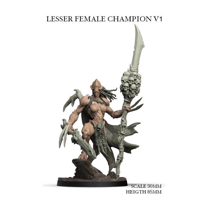 Lesser Female Champion V1 - 1 miniature
