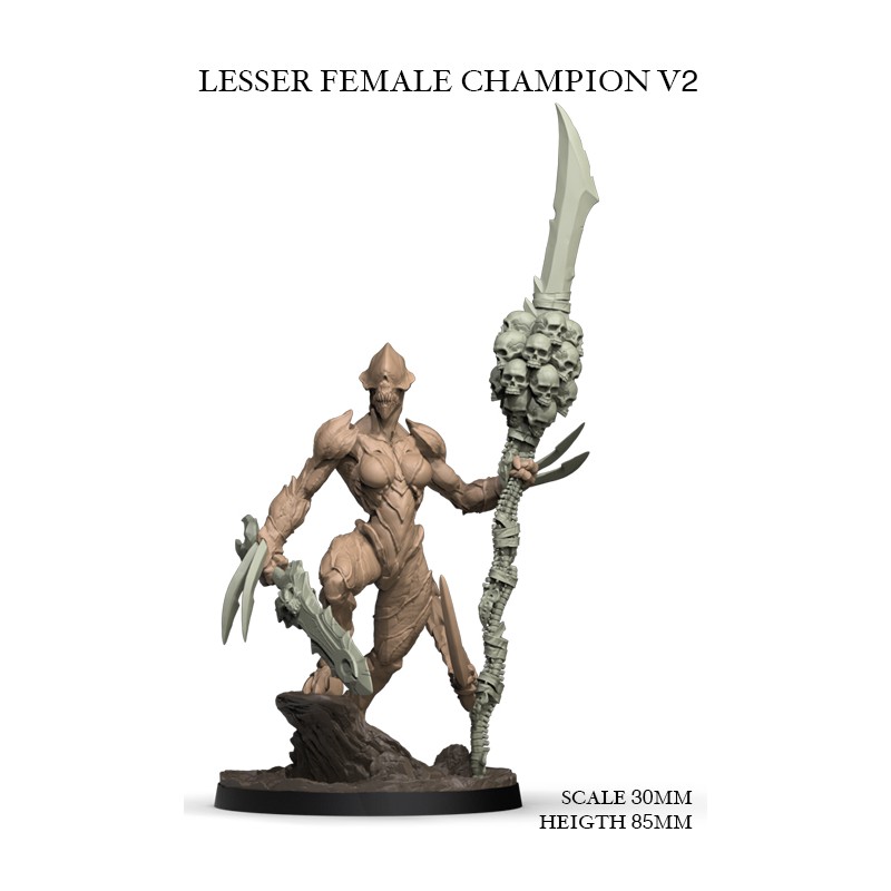 Lesser Female Champion V2 - 1 miniature