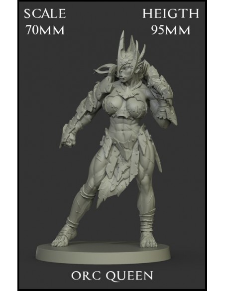 Orc Queen Scale 70mm - 1 miniature