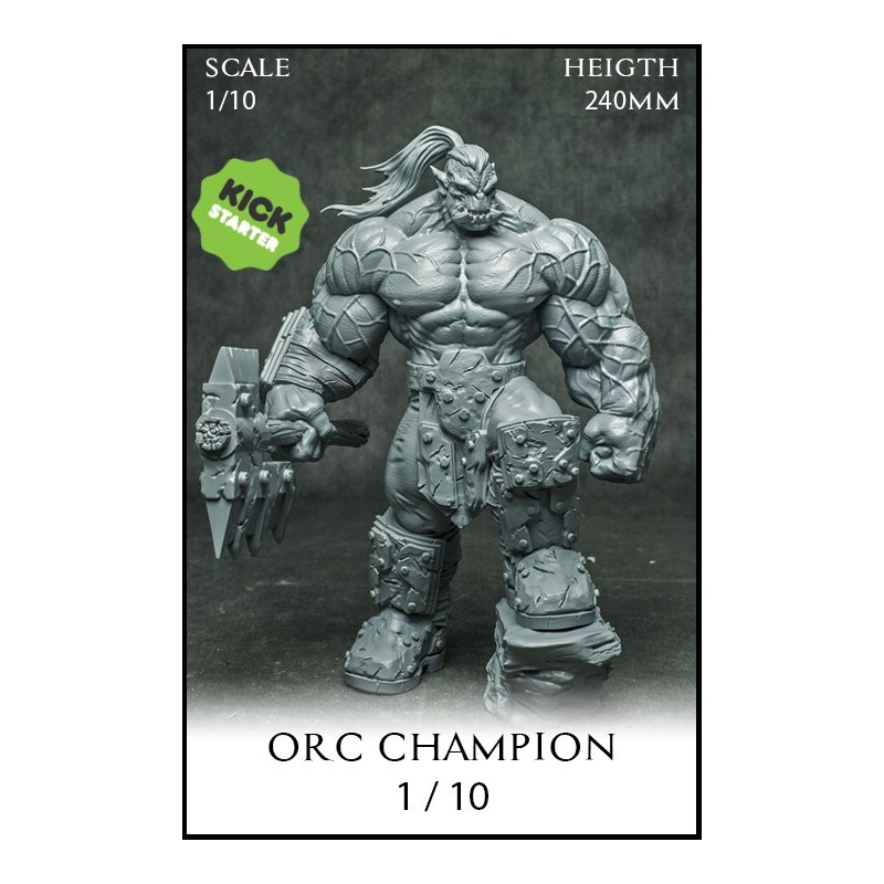 Orc Champion 1/10 - 1 miniature