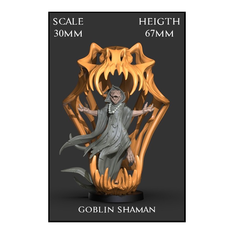 "Goblin Shaman" 30mm Scale - 1 miniatura