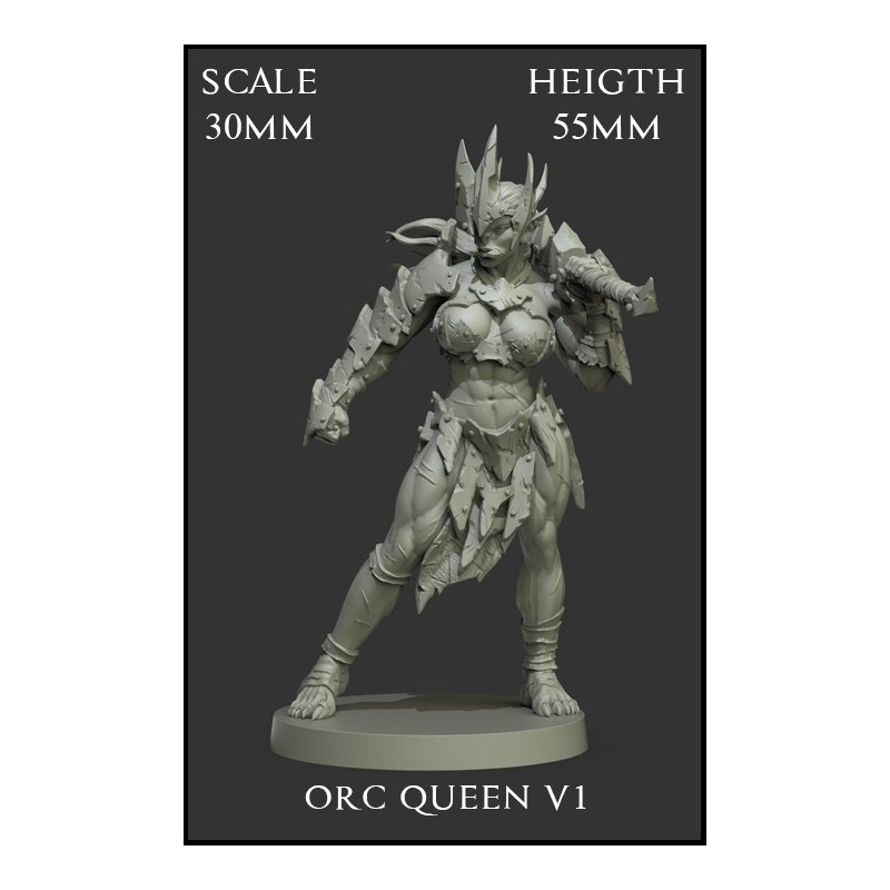 Orc Queen V1 Scale 30mm