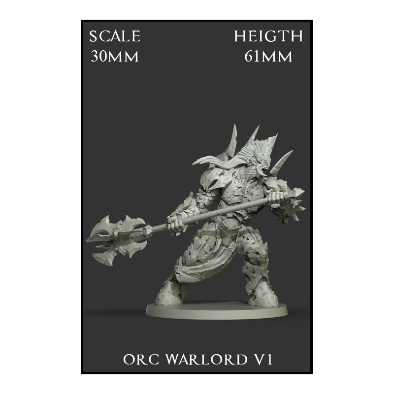 Orc Warlord V1 Scale 30mm