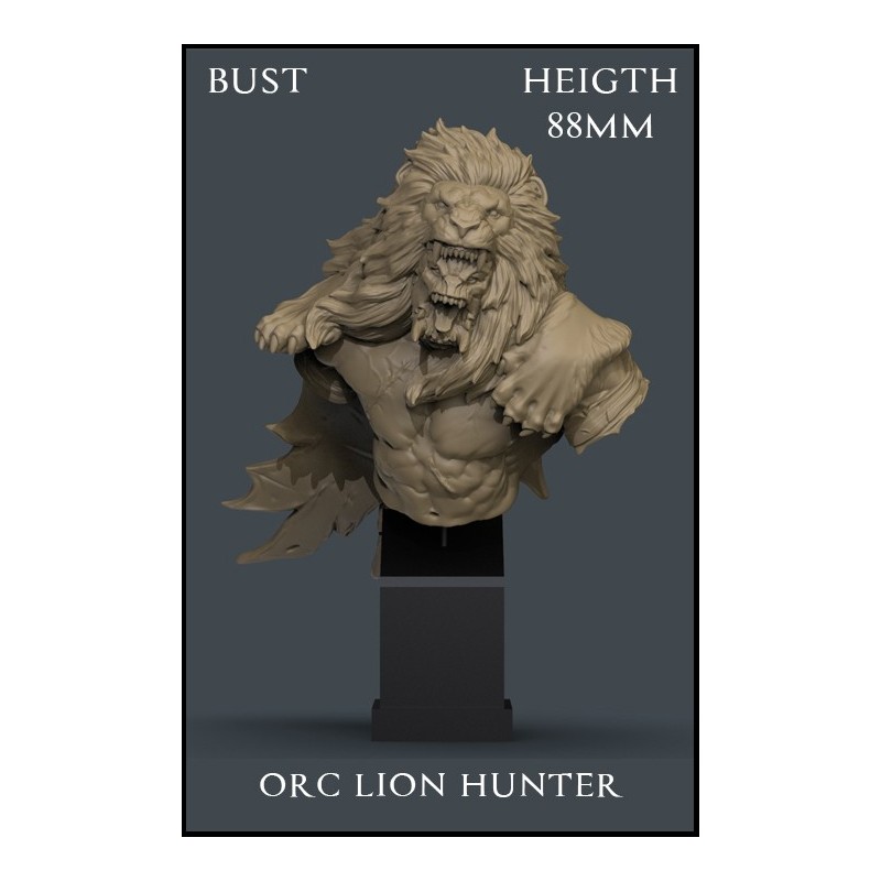Orc Lion Hunter - 1 Bust