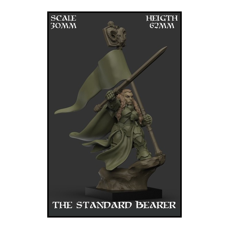 "The Standard Bearer" Character 30mm Scale - 1 miniatura